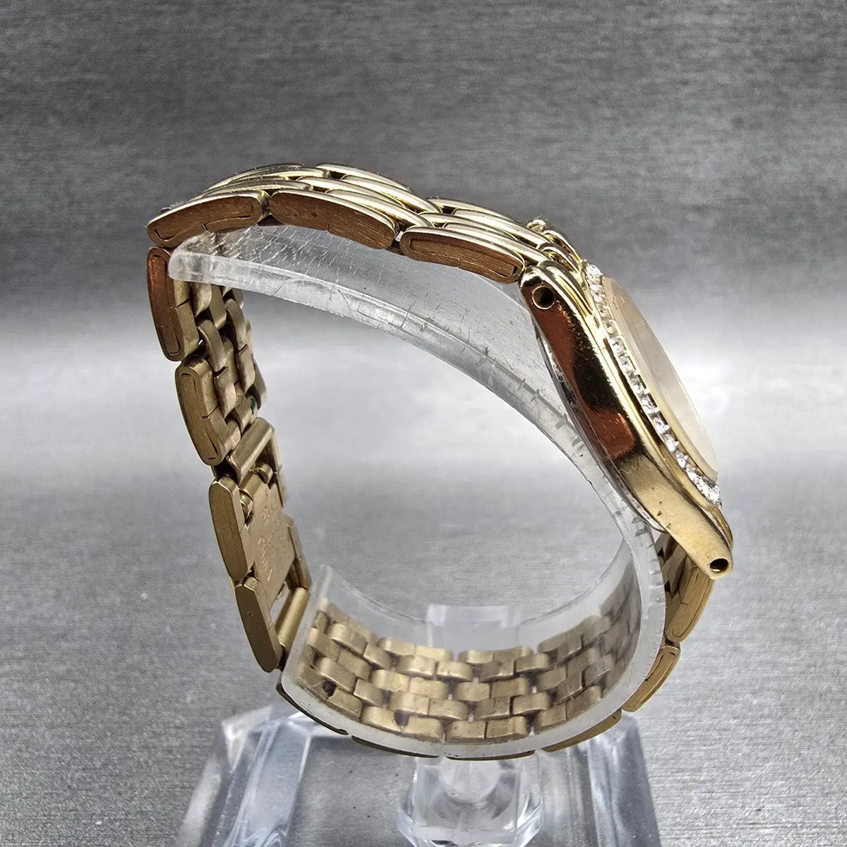 Citizen Watch Women 22mm MOP Dial Gold Tone Gemmed 1032-S011035 New Battery8