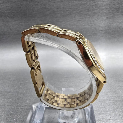 Citizen Watch Women 22mm MOP Dial Gold Tone Gemmed 1032-S011035 New Battery8