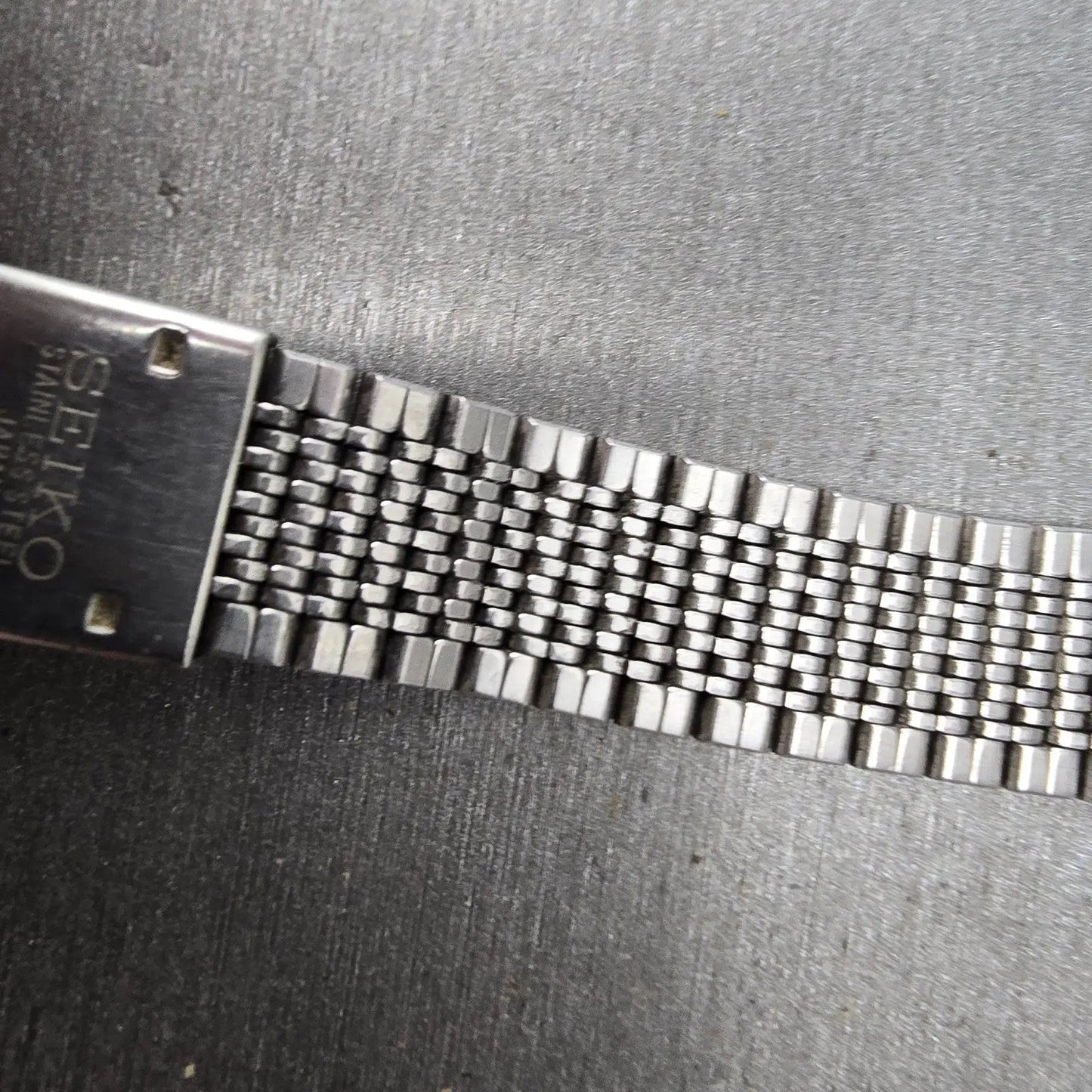 Seiko Bracelet 19mm Stainless Steel Silver Tone Vintage LA07A Japan READ!!!!!!!5