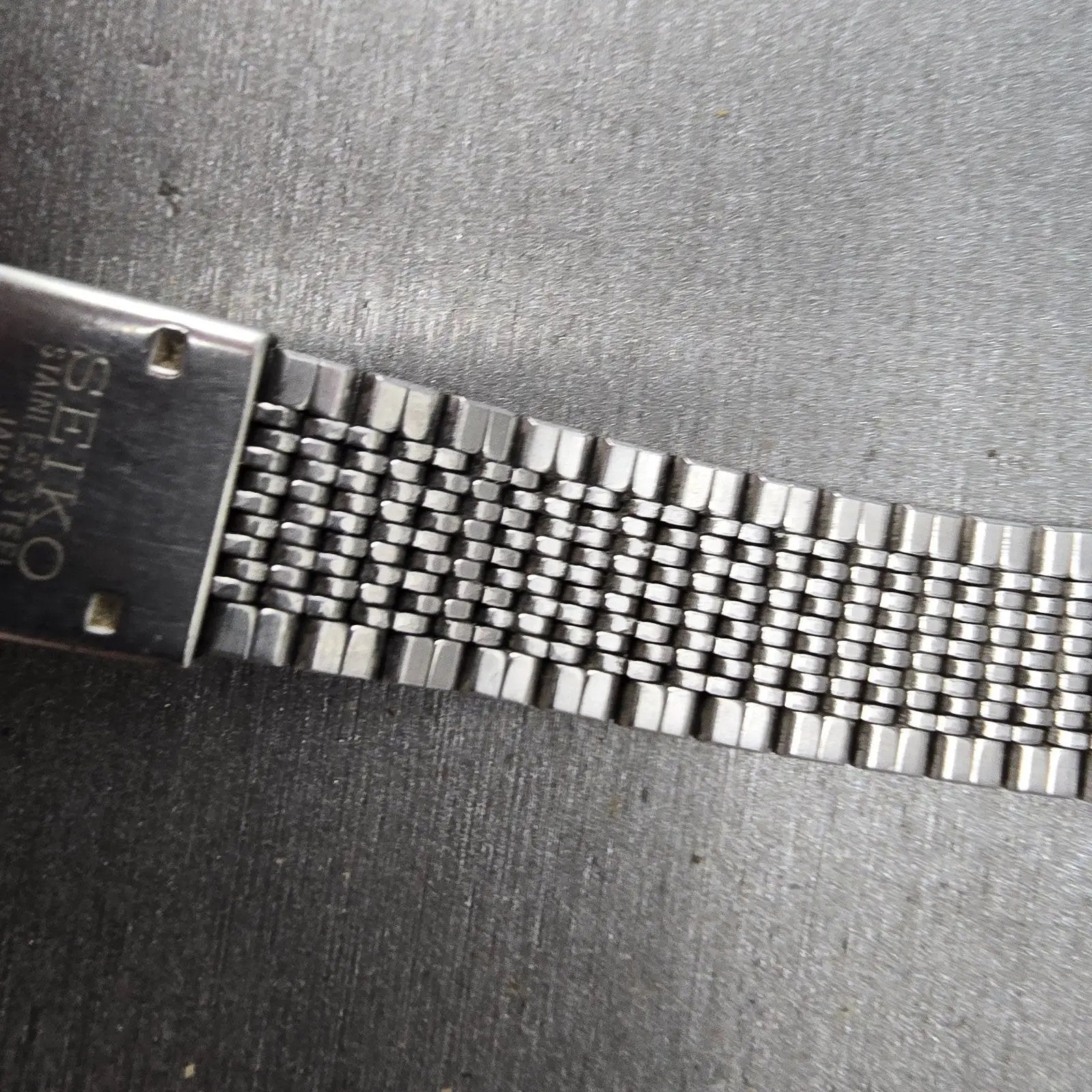 Seiko Bracelet 19mm Stainless Steel Silver Tone Vintage LA07A Japan READ!!!!!!!5