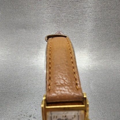 Eddie Bauer Tank Watch Women 19mm White Dial Gold Tone Rectangle New Battery4