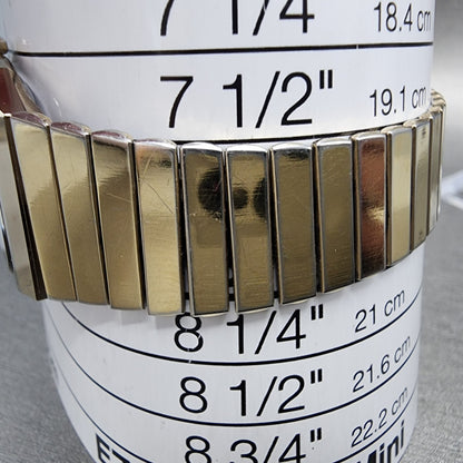 Rado Diastar Watch Men 29mm Gold Dial Gold Tone Rectangle 132.9505.3 New Battery