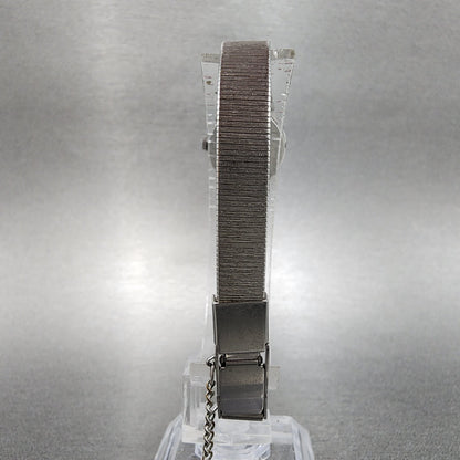 Seiko Watch Women 17mm Silver Dial Silver Tone Octagon 2y00-5048 New battery