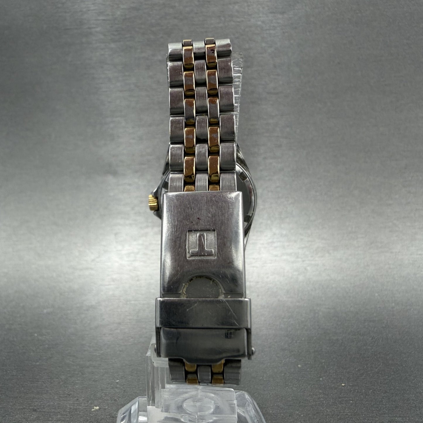 Tissot PR100 Watch Women 25mm Gold Dial Two Tone Date Round P332/432 New Batt7
