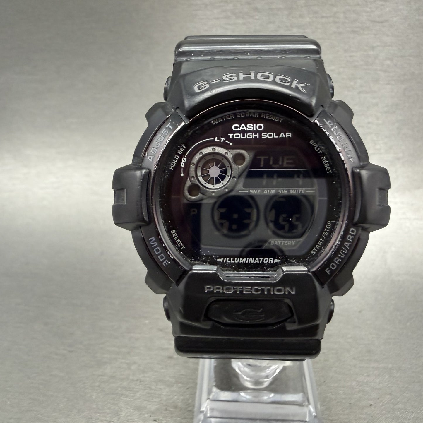 Casio GShock GR8900A Watch Men 53mm Digital Black Alarm Chronograph Solar0