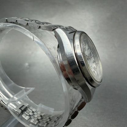 Seiko Automatic Watch Women 25mm Silver Dial Silver Tone Daydate 2206-0480 PARTS4