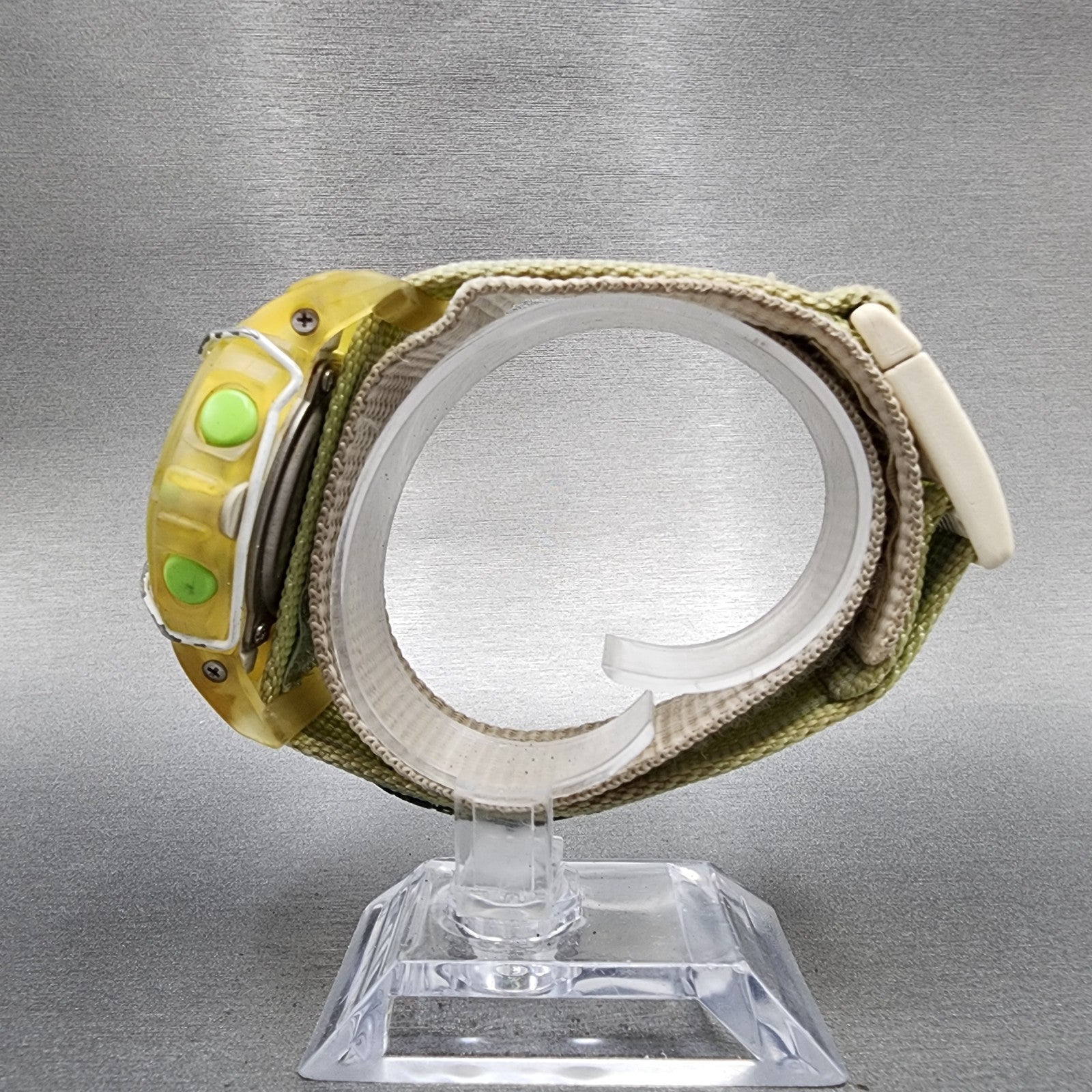 Casio baby G Watch Women 46mm Digital White Dial Clear Case Round BG340 New Batt6