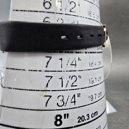 Movado Delphino Watch Women 23mm Black Dial Black & Gold Tone 80-24-822N New Bat10