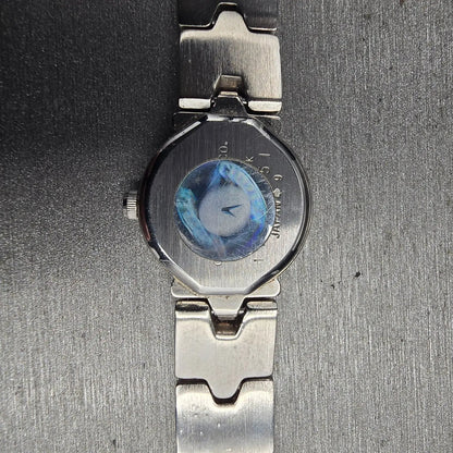 Citizen Watch Women 18mm Black Dial Silver Tone Round 3220 New Battery VTG10