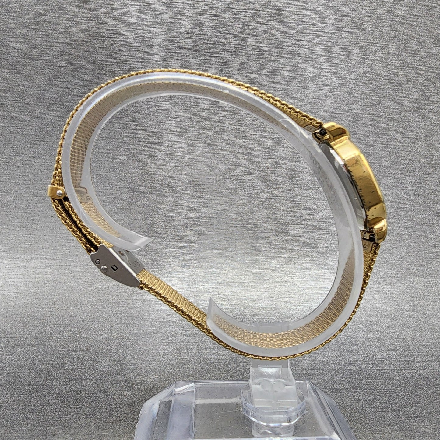 Seiko Watch Women 22mm Champagne Dial Gold Tone Octagon 34215140 New Battery8