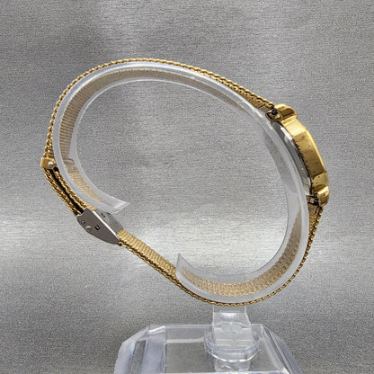 Seiko Watch Women 22mm Champagne Dial Gold Tone Octagon 34215140 New Battery8