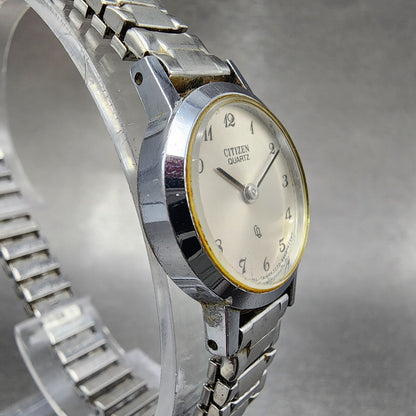 Citizen CQ Watch Women 21mm Silver Dial Silver Tone Round 3220891236  New Batt3
