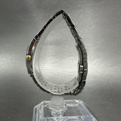 Movado Museum Watch Women 24mm Black Dial Two Tone Round 81 E4 1832 New Battery6