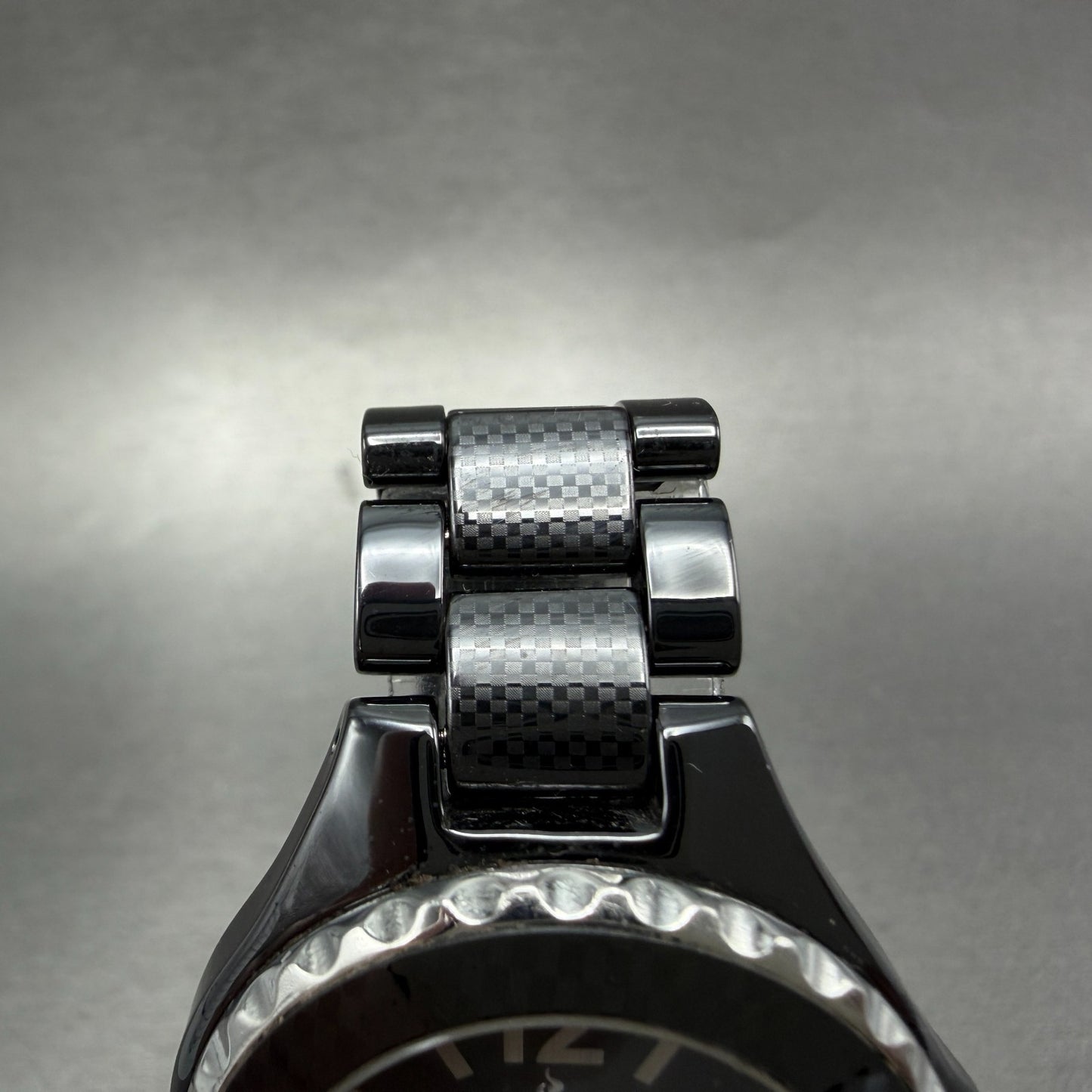 Invicta Watch Women 34mm Black Dial Black Tone Round 1159 New Battery Bracelet4