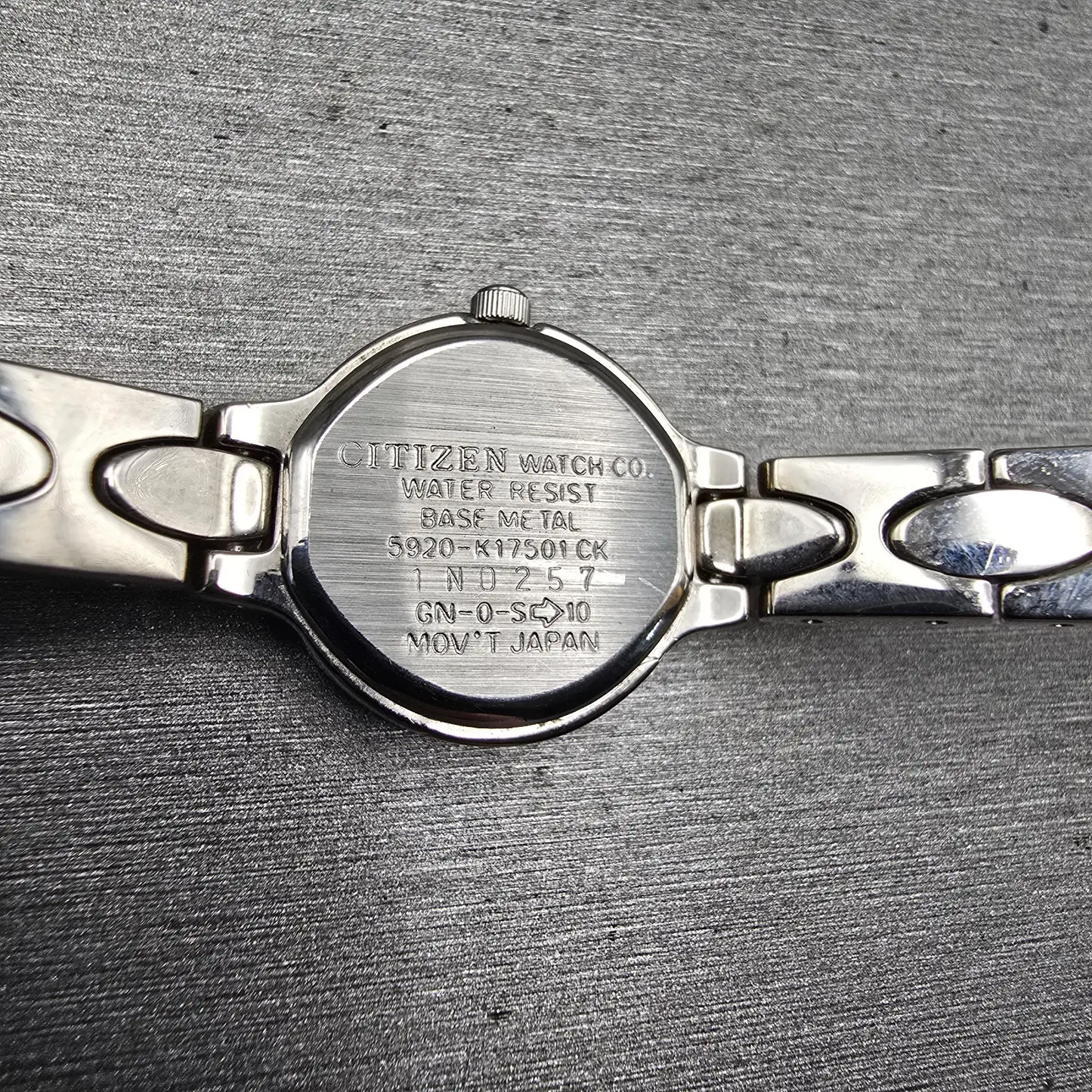 Citizen Watch Women 20mm Black Dial Silver Tone Round 5920-K17501 New Battery10