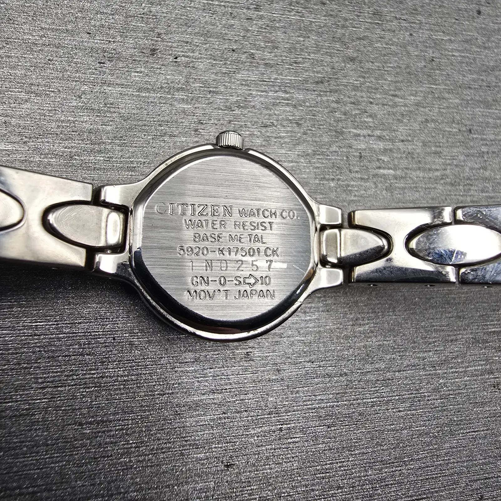 Citizen Watch Women 20mm Black Dial Silver Tone Round 5920-K17501 New Battery10
