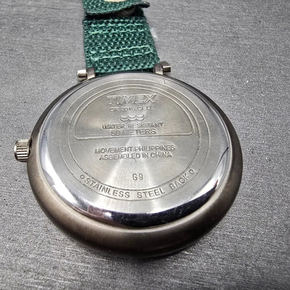 Timex Expedition Pocket Watch Men 45mm Green Dial  Gray Round New Battery11