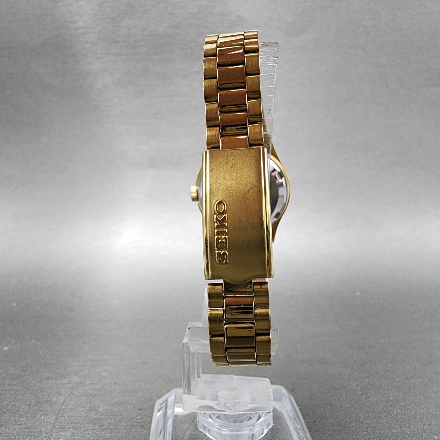 Seiko Automatic Watch Women 24mm Champagne Dial Gold Tone Daydate 42070041 PART11