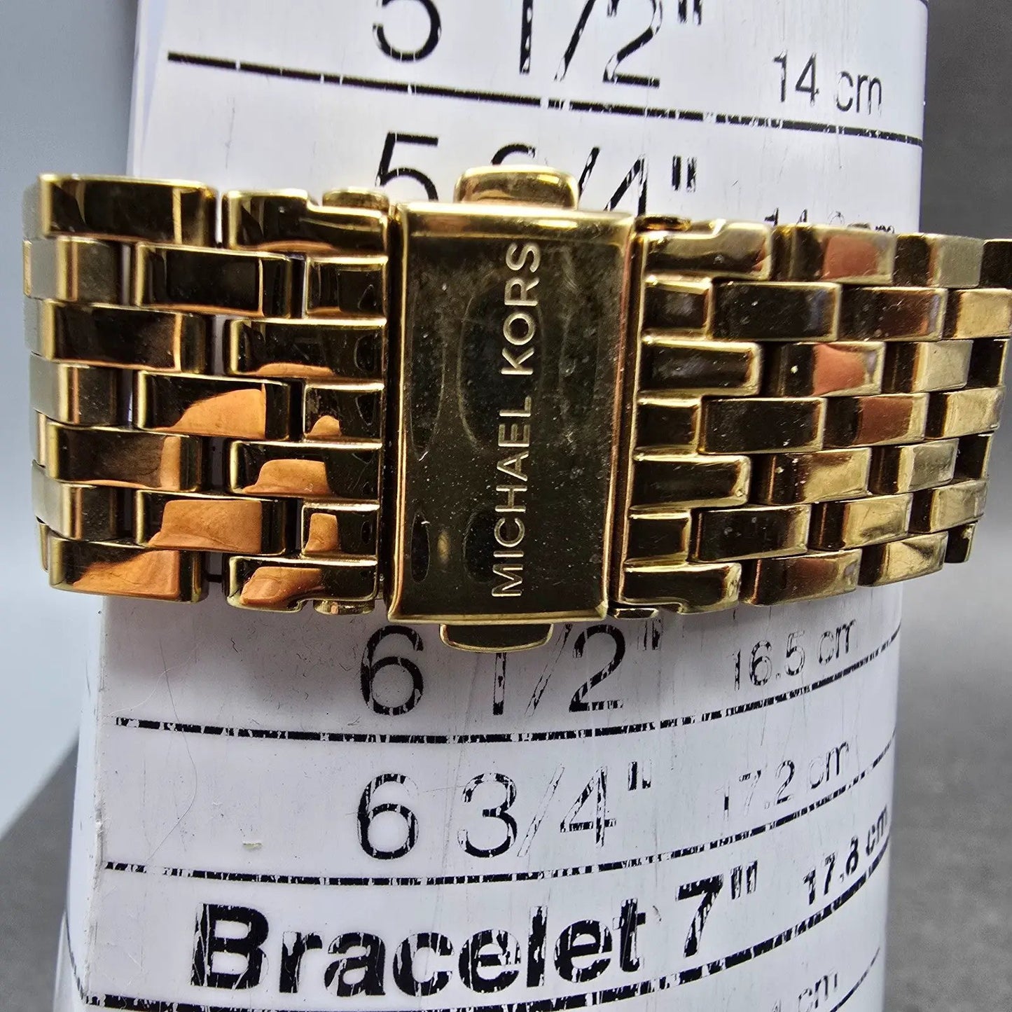 Michael Kors Darci Watch Women 39mm Champagne Dial Gold Tone MK-3191 New Batt MQ10