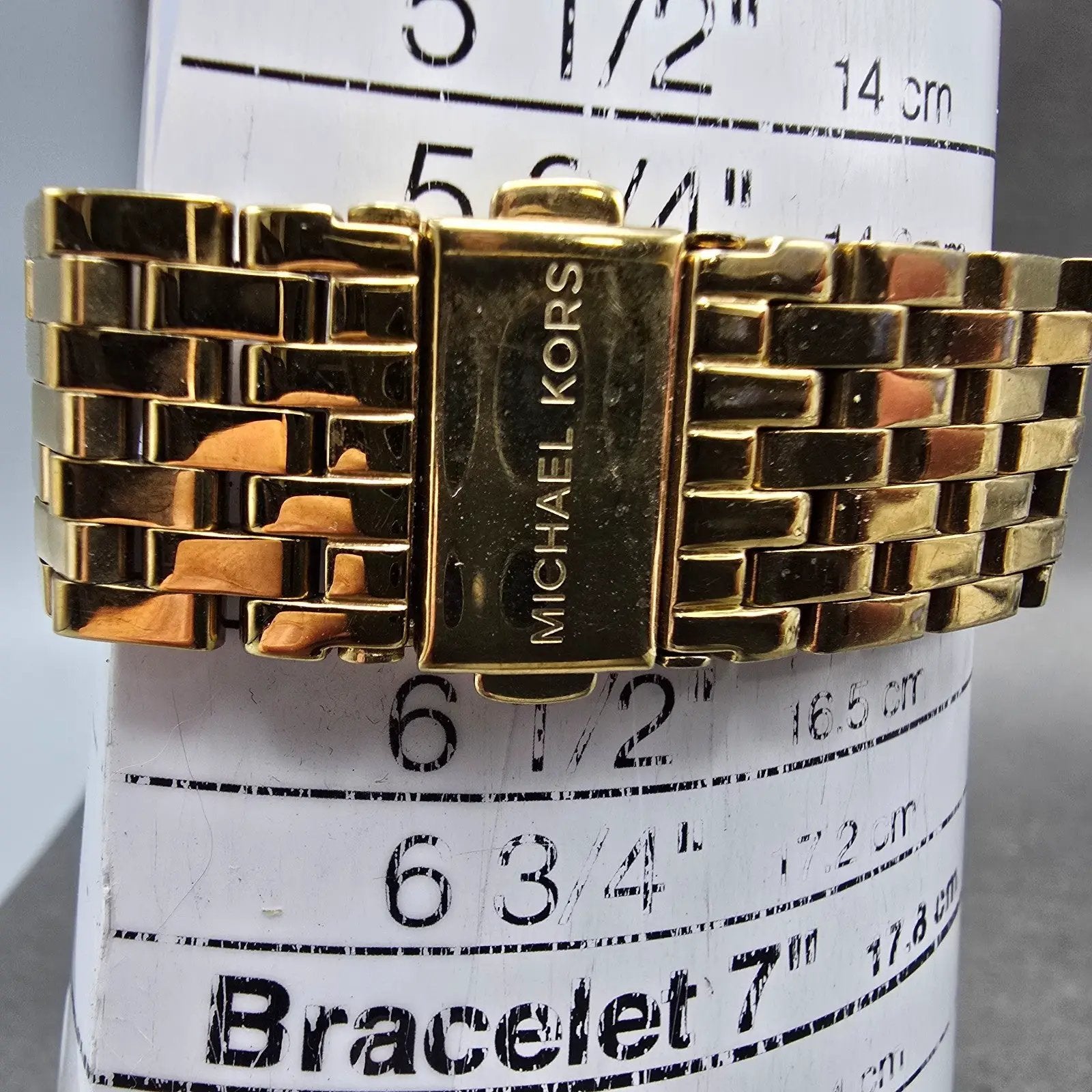 Michael Kors Darci Watch Women 39mm Champagne Dial Gold Tone MK-3191 New Batt MQ10