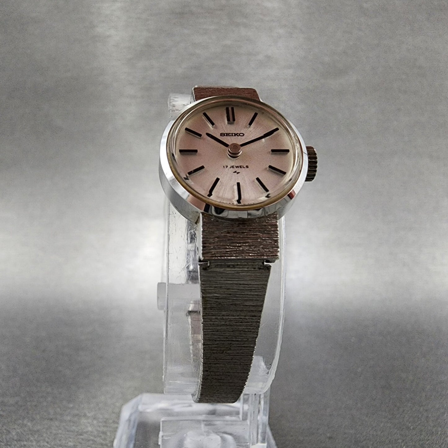 VTG Seiko Watch Women 19mm White Dial Gold Plated Manual Wind 110690 Runs4