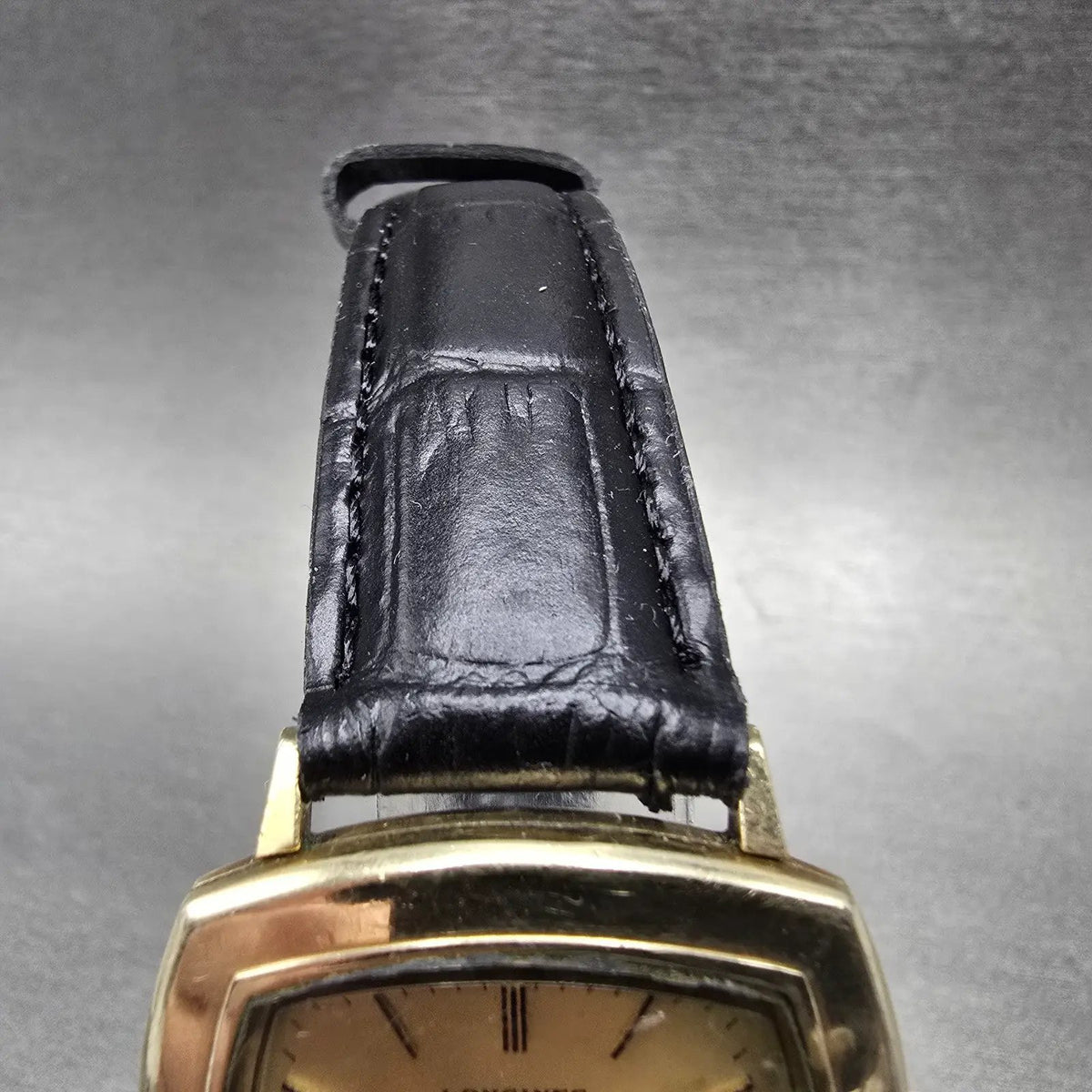 Longines Ultra Chron Watch Men 33mm Gold Dial Gold Filled Rectangle Automatic4