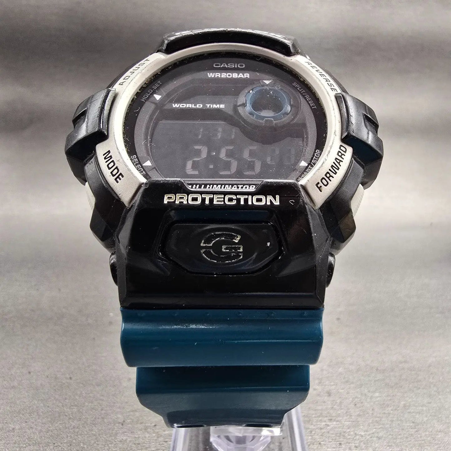 Casio G-Shock G-8900SC Watch Men 52mm Black Blue Chronograph Alarm New Battery5