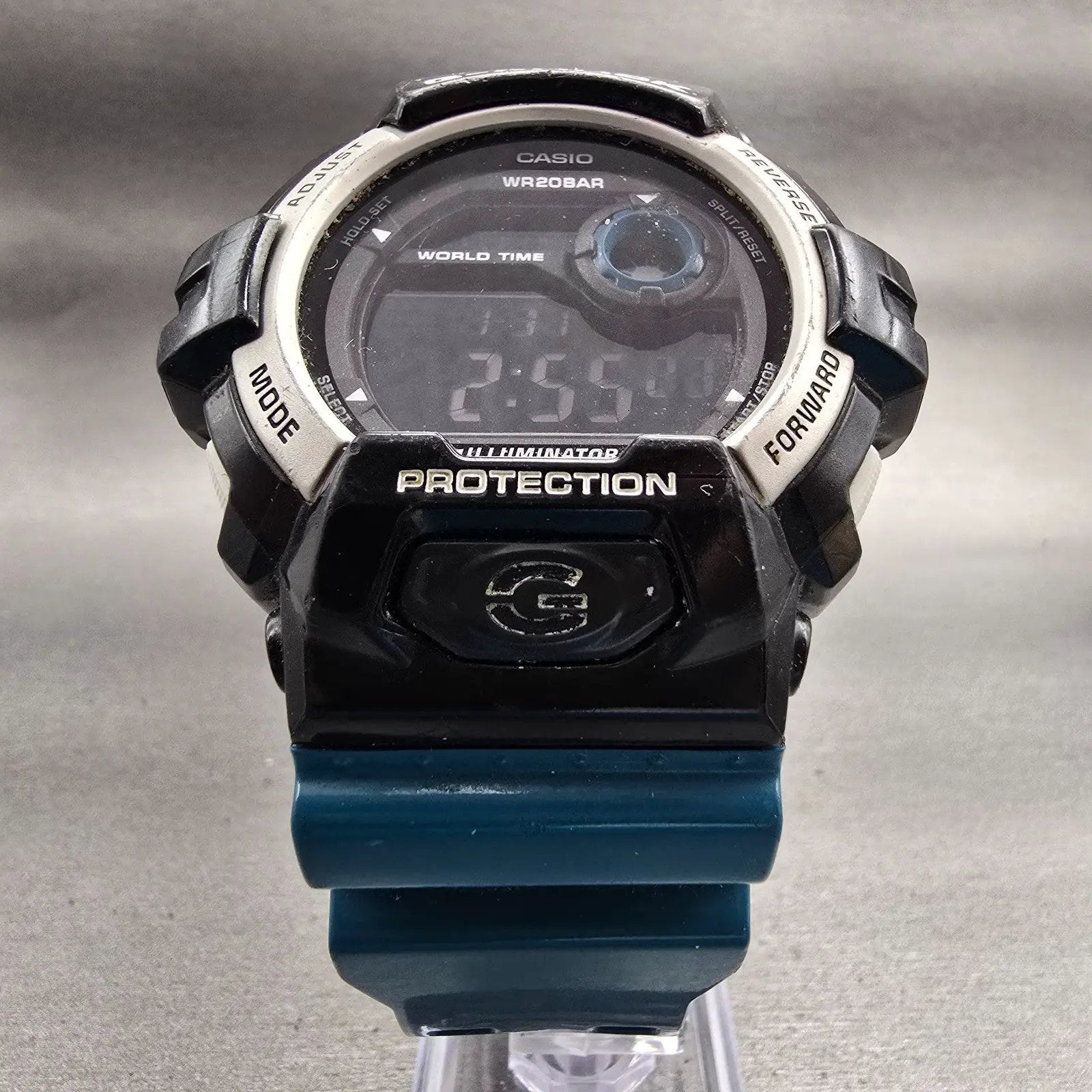 Casio G-Shock G-8900SC Watch Men 52mm Black Blue Chronograph Alarm New Battery5