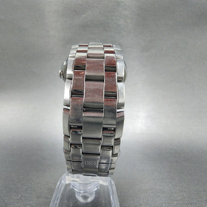 ESQ Daydate Watch Men 37mm White Dial Stainless Steel E5312 Round PARTS8