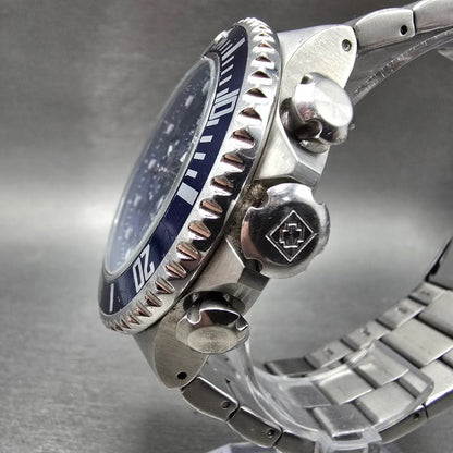 Invicta Pro Diver Chronograph Watch Men 50mm Blue Dial Steel Date 18907 New BatM2