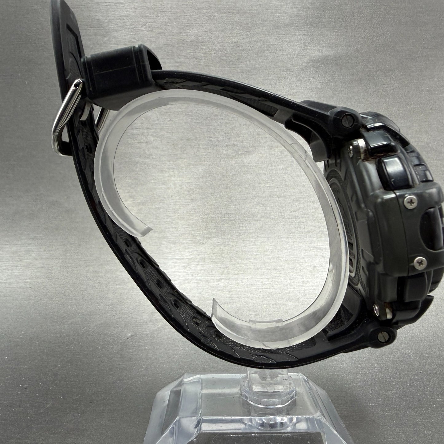 Casio Protrek Watch Men 54mm Black Triple Sensor Daydate Digital  PRG-40SJ Works8