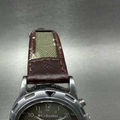 Columbia Watch Men 38mm Green Dial Steel Date Round CL1090 New Battery4