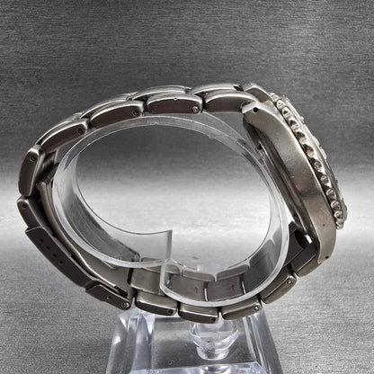 Fossil Dive Watch Men 40mm Gray Dial Titanium Chronograph Round TI-5010 NewBat 18