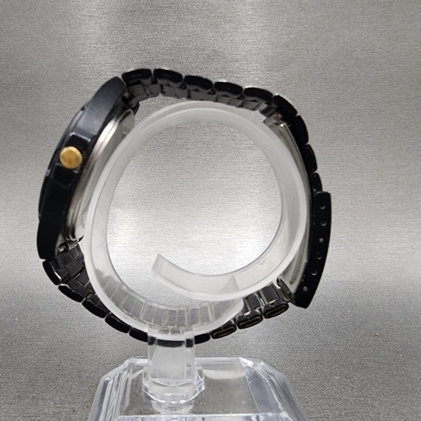 Pulsar Analog Digital Watch Men 37mm Black Dial Black Tone Round V0419040 PARTS7