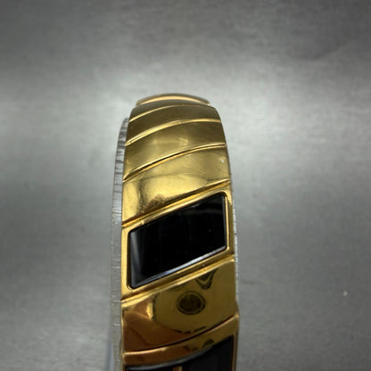 Seiko Lassale Tank Watch Women 13mm Black Dial Gold Tone 2E20-7359 new Battery4