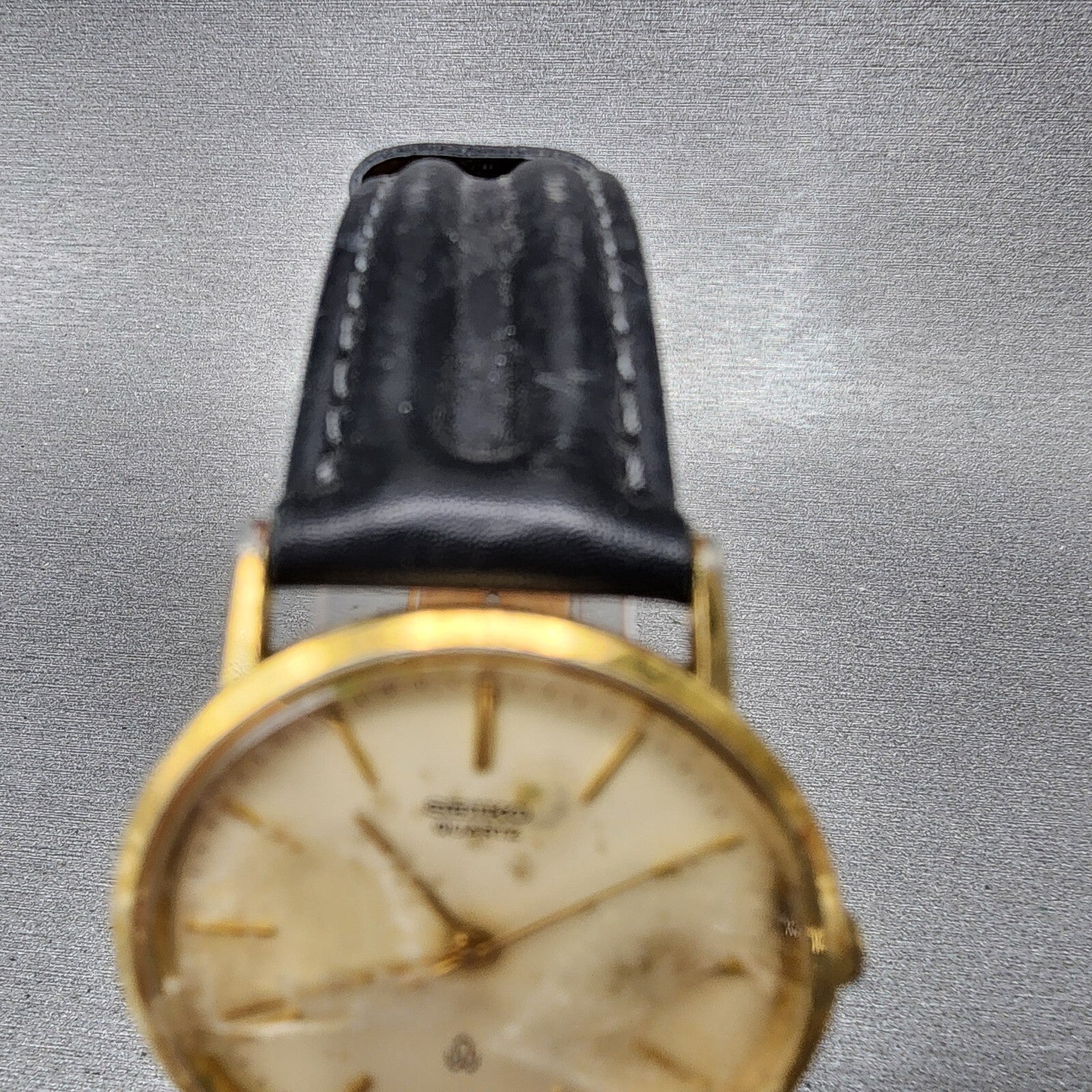 VTG Seiko Watch men 32mm Champagne Dial Gold Tone 26210140 PARTS5