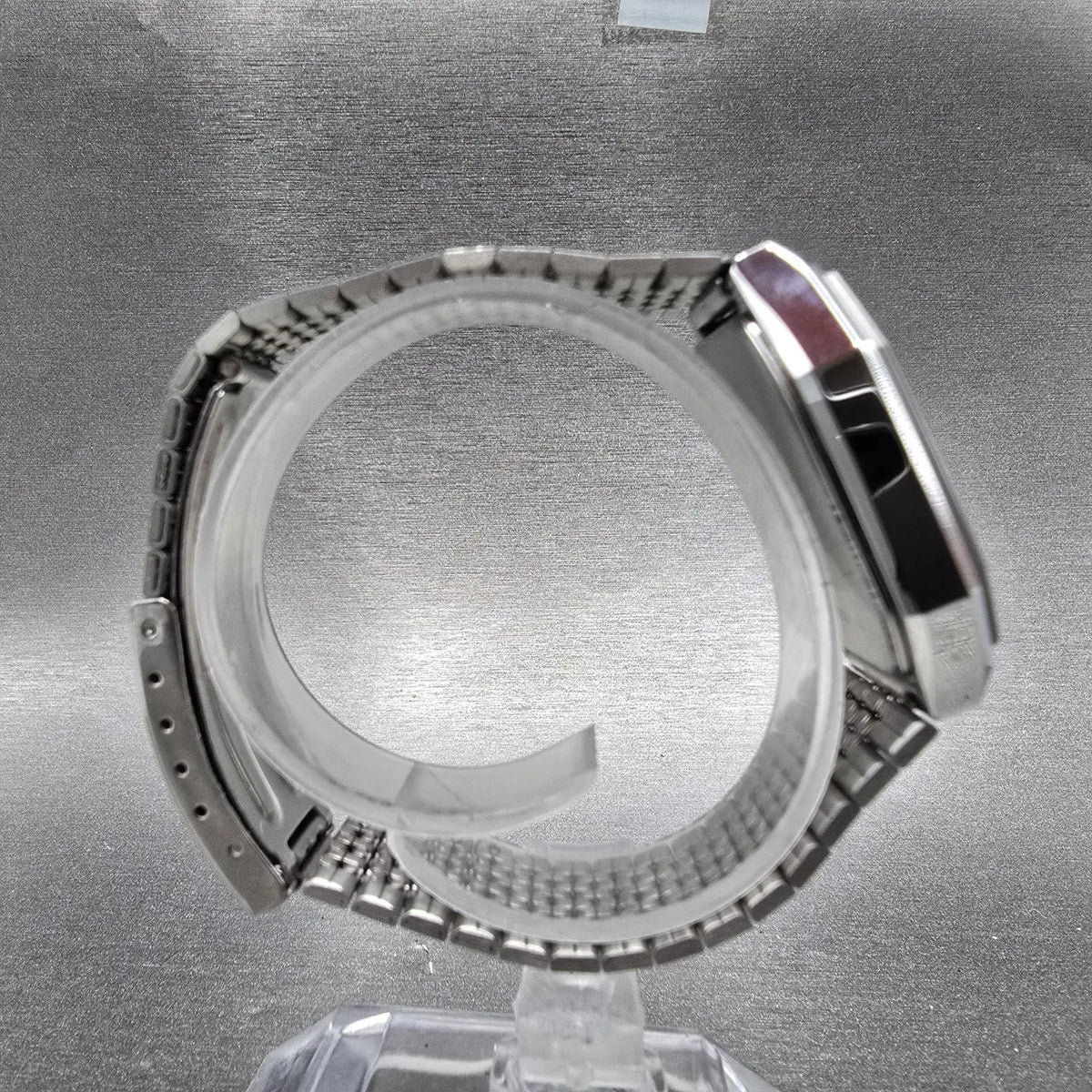 Seiko Chronos Watch Men 31mm White Dial Silver Daydate 5H23-5100 READ!! New Batt8