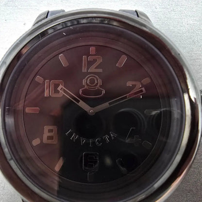 Invicta Russian Diver Watch Men 51mm Black Dial Black Case Round 0394 New Batt1