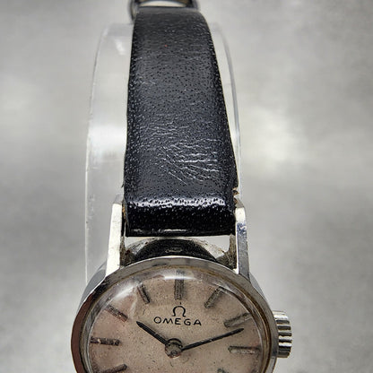 Omega Geneve Watch Women 17mm White Dial Stainless Steel Manual Wind Runs4