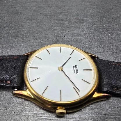 Seiko Watch Men 32mm White Dial Gold Tone Round 8620-0019 PARTS Vintage4