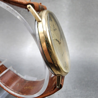 Omega Geneve Watch Women 26mm Gold Dial Gold Plated Manual Wind cal 625 PARTS4