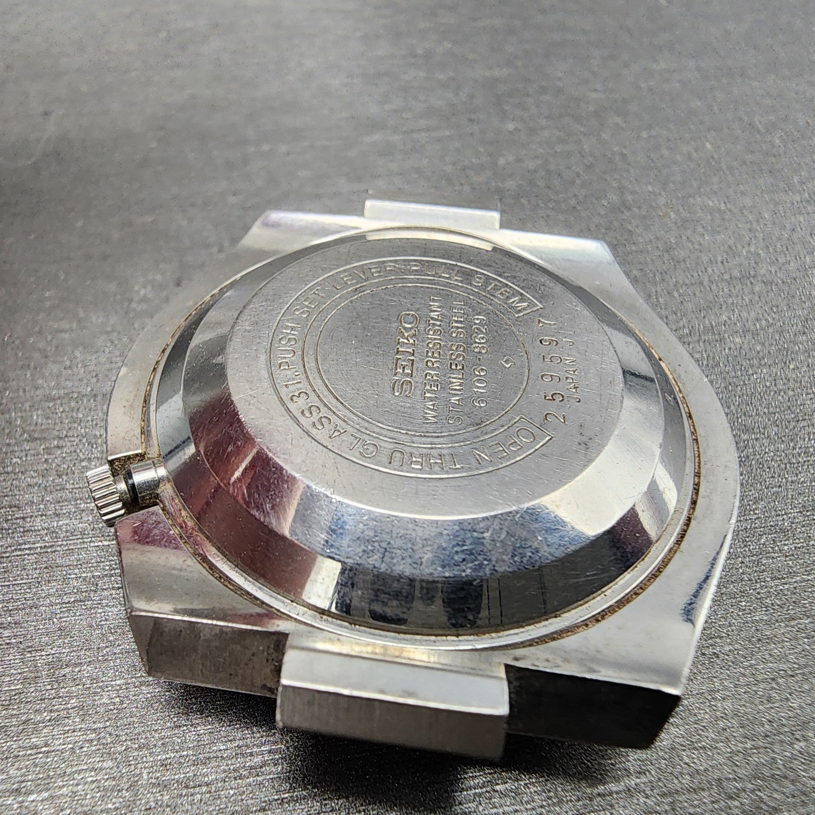 Seiko Automatic DX Watch Men 38mm Silver & Blue Dial Silver Tone Daydate PARTS8