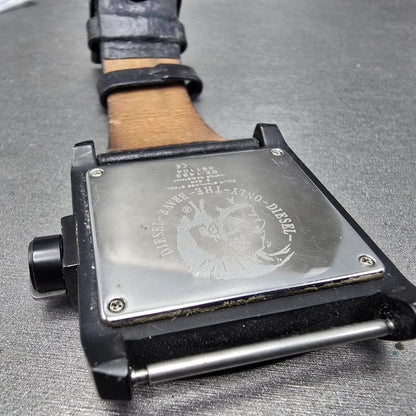 Diesel Watch Men 42mm Black Dial Black Tone DZ-1463 Rectangle PARTS12