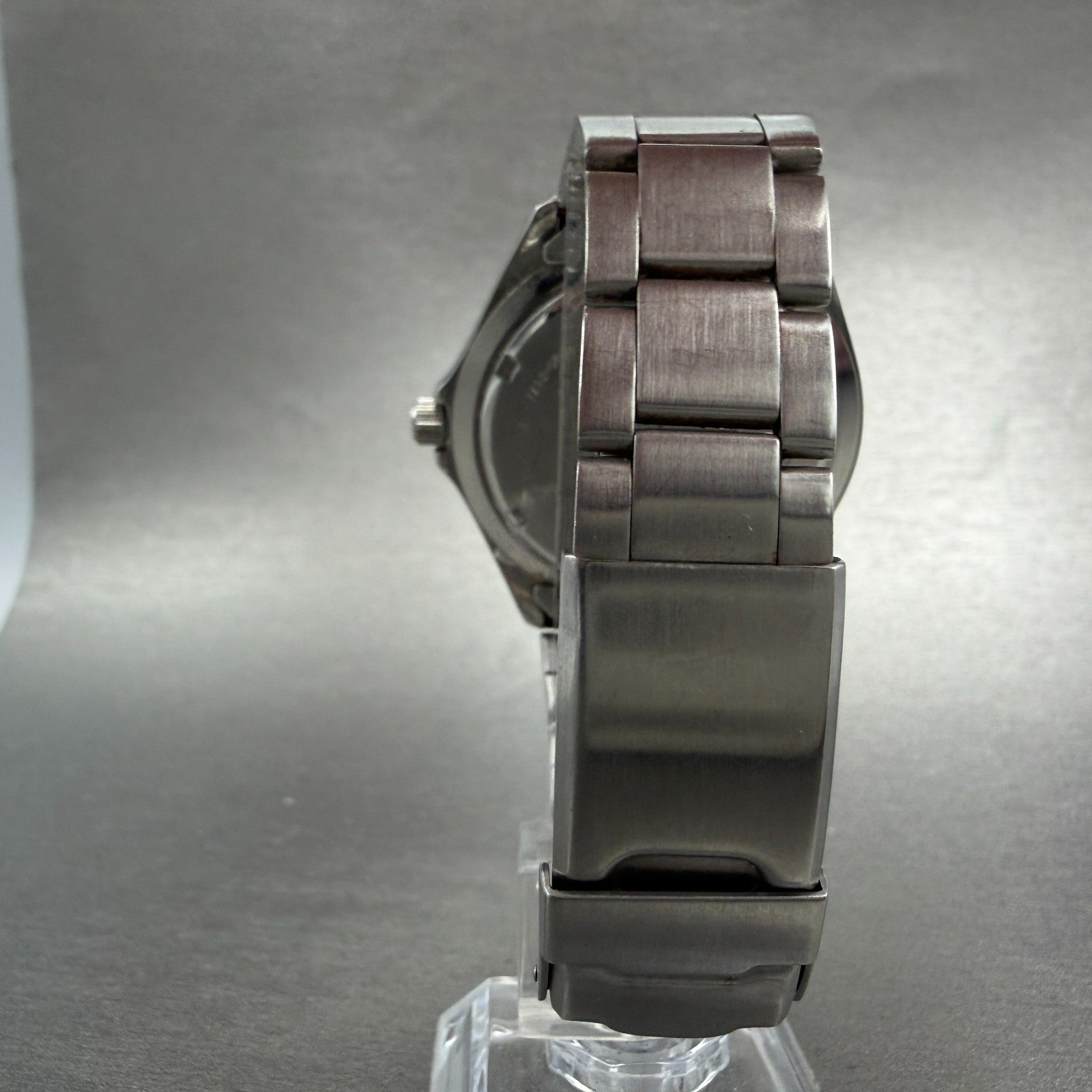 Seiko Alba field Gear Watch Men 40mm Luminous Dial Steel Date V732-0R30 PARTS8