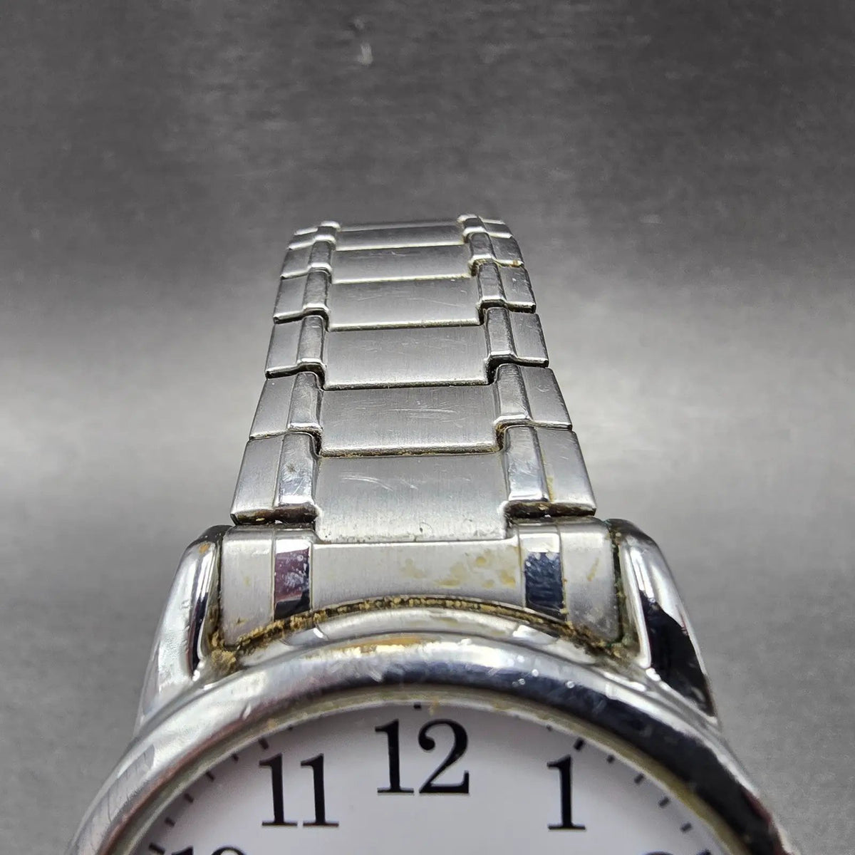 Timex Easy Reader Watch Men 38mm White Dial Silver Date Round New Battery4