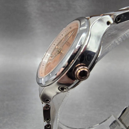 Citizen Eco-Drive Xc Watch Women 25mm Rose Dial Two Tone Date Atomic Round PARTS3