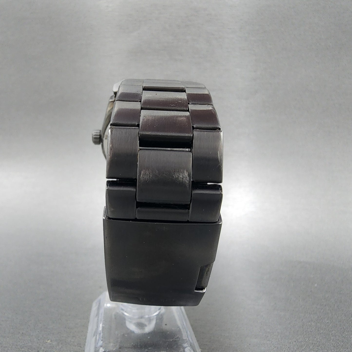 Fossil Machine Watch Men 42mm Black Dial Gray Tone Date Round FS4774 New Batt7