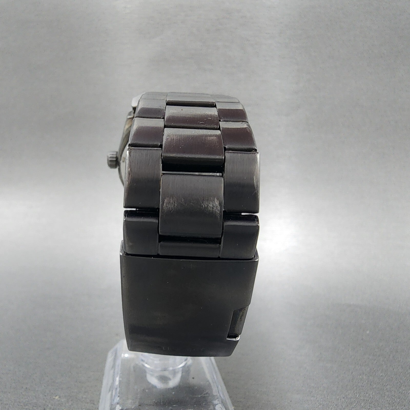 Fossil Machine Watch Men 42mm Black Dial Gray Tone Date Round FS4774 New Batt7