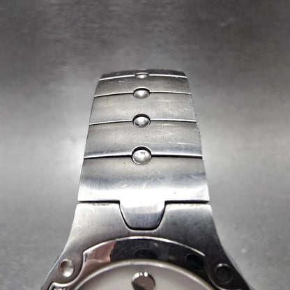 Movado Sports Edition Watch Women 27mm MOP Dial Silver Diamonds New Battery4