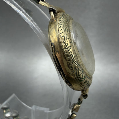 Hamilton Watch Women Cream Dial Gold Filled Manual Wind Grade 986 PARTS4